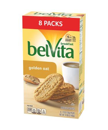 Belvita Golden Oat Breakfast Biscuits - 8 Pack (4 Biscuits per Pack) | 1 Count (Pack of 8) - Buy Online on GoSupps.com