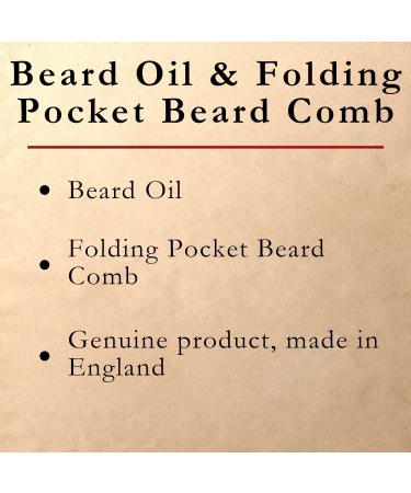 Captain Fawcett Gift Set - Moustache Oil & Comb | Premium Grooming 100g for Men - Buy Online on GoSupps.com
