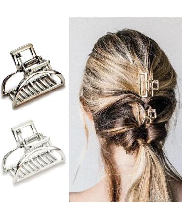 Hair Clips Clip Simple Alloy Small Grab Clip Bath Clip Hair Claw Hair Accessories(Color:H120 bright silver) - Buy Online on GoSupps.com