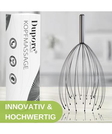 Buy Dupore 2x Head Massage Spider - Premium 28-Finger Relaxation Device with Free Acupressure Rings - Soothing Head Crawler for Ultimate Comfort - Buy Online on GoSupps.com
