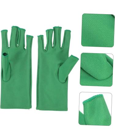 Gogogmee 1 Pair Nail Gloves Nail Fingerless Manicure Gloves Nail Art Tools Manicure Gloves Fingerless Gloves UV Shield Gloves Sunscreen Gloves 20X8X0.4CM - Buy Online on GoSupps.com