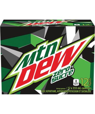 Mtn Dew Zero Sugar 12x355ml - Buy Online on GoSupps.com
