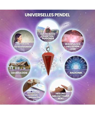 Red Jasper Pendulum for Fortune Telling & Radiesthesia | Enhance Security & Trust - International Shipping - Buy Online on GoSupps.com