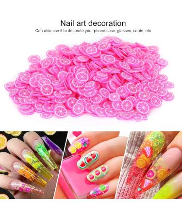 Fruit Nail Slice Delicate Decoration Nail Slice for Dance Performance for Festival Party(Red lemon) - Buy Online on GoSupps.com