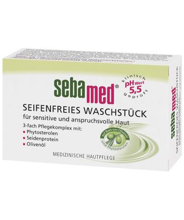 Sebamed Soap-Free Washing Piece with Olive | Extra Mild & Nourishing Clean | 150g (5 Pack) - Gentle Care for All Skin Types - Buy Online on GoSupps.com