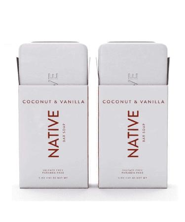 Coconut & Vanilla Bar Soap - 5oz - 2 Pack | Natural Ingredients | Moisturizing and Nourishing - Buy Online on GoSupps.com