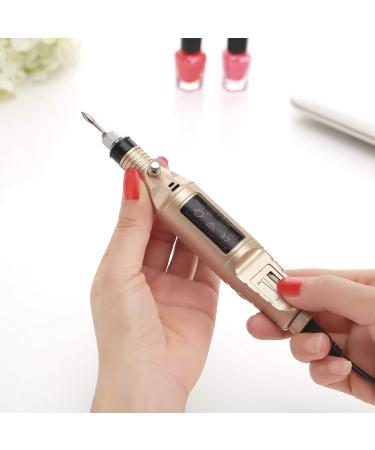 Miss Sweet Electric Nail Drill - Gold Nail File for Regular Polish & Acrylic Nails - Buy Online on GoSupps.com