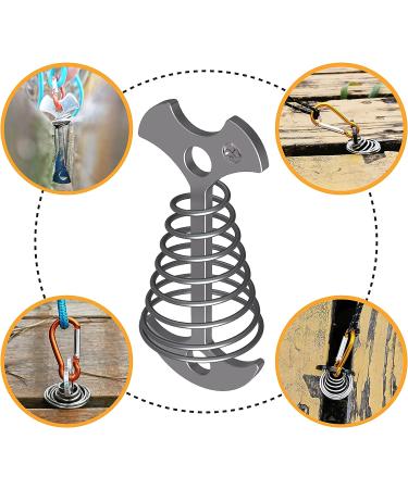 NACETURE Aluminum Tent Rope Tightener with Clips - 10 Pack | Cord Adjuster Tensioners for Outdoor Camping Tents - Buy Online on GoSupps.com