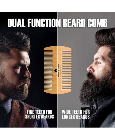 Men's Beard Grooming Kit - Brush, Comb, Oil & Balm Set for Growth, Styling & Softness - Bamboo Travel Facial Hair Set - Great Gifts for Him - Buy Online on GoSupps.com