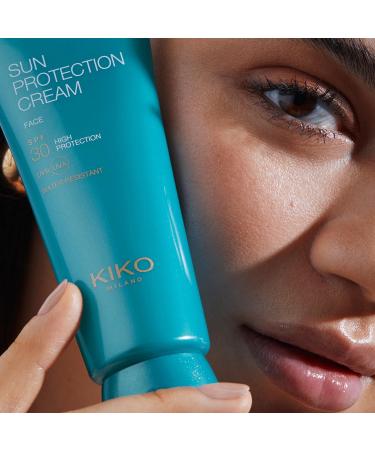 KIKO Milano Sun Protection Cream Face Spf 30 Moisturising Face Sunscreen With SPF 30 And Hyaluronic Acid. Protects Against UVA And UVB Rays - Buy Online on GoSupps.com