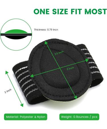 3 Pairs Arch Support Brace Compression Sleeves for Plantar Fasciitis Relief - Universal Size for Men and Women - Buy Online on GoSupps.com