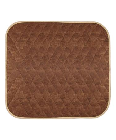 Americare 1 Pack Washable Waterproof Seat Protector Pads, 21" x 22" Reusable Seat Cover, Furniture Protection for Protection for Elderly Seniors, Kids, Pets, Ultra Absorbent Pee Pads (Brown) Brown 1