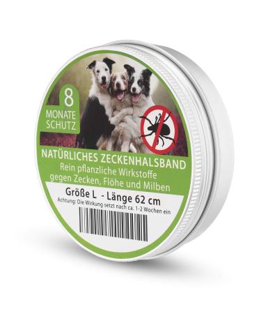 MEDIDOG Natural tick collar size L 62 cm for medium and large dogs with rockrose & lavender oil without chemicals - Buy Online on GoSupps.com