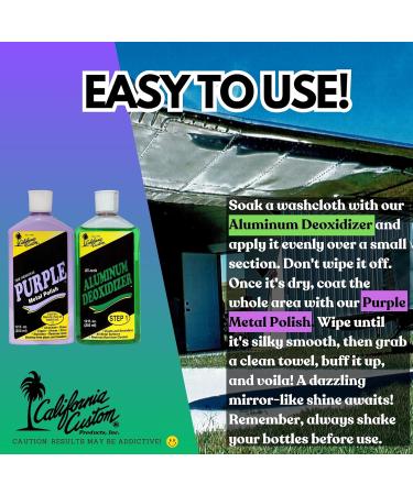 Aluminum Deoxidizer - Cleans & Removes Rust from Metal Surfaces | 12oz - Ideal for Aluminum Brass Copper Chrome Silver Stainless & Gold - Buy Online on GoSupps.com