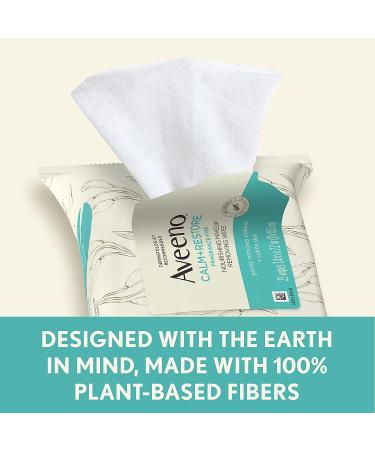 Buy Aveeno Calm + Restore Fragrance-Free Makeup Removing Wipes | 25 Count - Buy Online on GoSupps.com