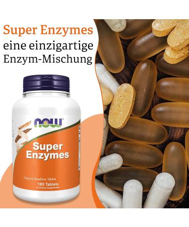 Now Foods Great Enzyme - Digestive Enzymes | 180 Tablets Gluten-Free Soy-Free Non-GMO Lab Tested - Buy Online on GoSupps.com