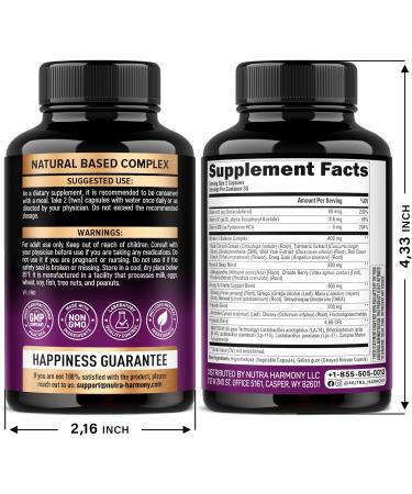 NUTRAHARMONY Vitamin B Complex & Menopause Supplement - Buy Online on GoSupps.com