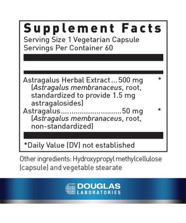 Douglas Laboratories Astragalus Max-V Supplement - Immune, Cardiovascular, Renal & Hepatic Support - 60 Capsules - Buy Online on GoSupps.com