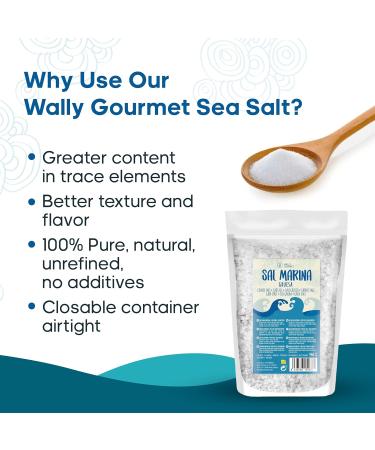 Wassy Himalaya SL 100 natural unrefined sea salt organic mineral sea salt with a high degree of purity perfect for cooking premium sea salt Origin Spain Salt Large Coarse - Buy Online on GoSupps.com