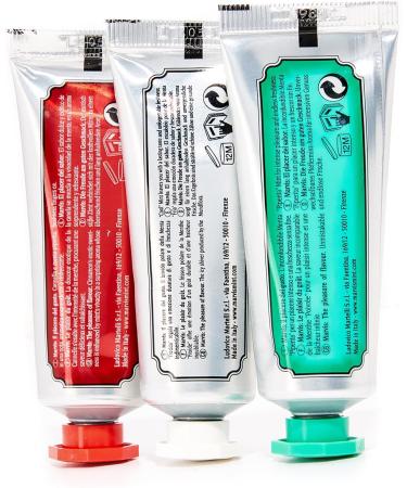 Marvis 3 Flavors Box - Whitening Mint Cinnamon Mint & Classic Strong Mint (75ml) | Premium Tooth Cream Trio for Intensive Freshness - Buy Online on GoSupps.com