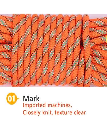 8mm 20m Static Climbing Rope with 2 Carabiners - Escape & Rescue Rope for Mountaineering Caving Camping & Exploration - Buy Online on GoSupps.com