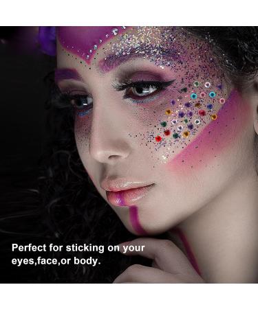 1250 PCS Rhinestone Face Jewels Stick On - Self Adhesive Gems for Makeup, Hair, and Body | DIY Crafts - Buy Online on GoSupps.com