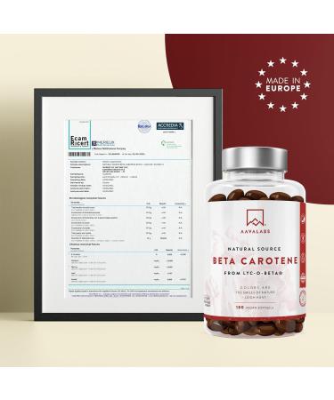 High-Dose Beta Carotene Capsules for Tan | 25 000 IE | Vitamin A & LYC-O-Beta | Radiant Complexion | 180 Softgel Capsules - Buy Online on GoSupps.com