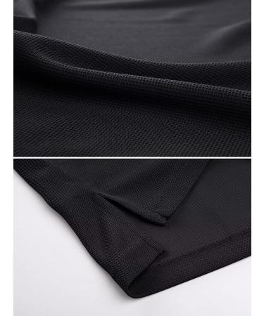 MAGCOMSEN Men's Quick Dry Tactical Polo Shirt - Black, Short Sleeve, XL - Buy Online on GoSupps.com