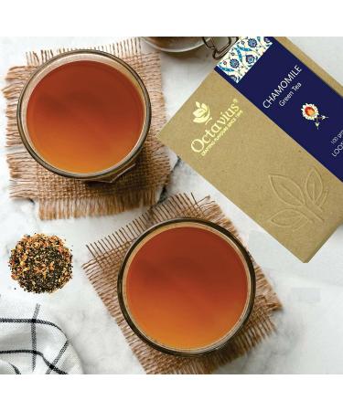 Octavius Chamomile Sleep (Caffeine Free) Loose Leaf Herbal Tea - 100 Gms - Buy Online on GoSupps.com