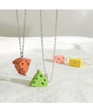 Shop Kuaiyiju Stylish Cheese Necklace - Trendy Choker & Collarbone Chain | Perfect Gift for Friends & Family in Green - Buy Online on GoSupps.com