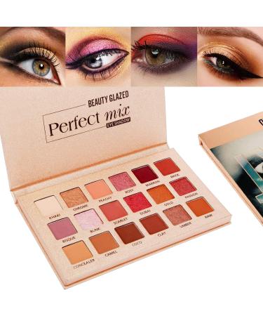 Beauty Glazed La nouvelle palette de fards paupi res Nude 18 couleurs Matte Shimmer Glitter Multi-Reflective Shades Teint Ultra Pigment Maquillage Ombre Paupi res - Buy Online on GoSupps.com