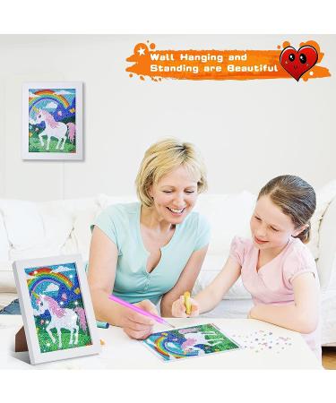 ZALIAFEI Diamond Painting with Frames - Unicorn Mosaic Gem Sticker Kit for Kids | Holiday Crafts & Gifts Ages 6-12 - Buy Online on GoSupps.com