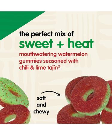 Snak Club Watermelon Rings - Sweet & Spicy Gummy Candy - Tajin Chili & Lime - Vegan Gluten-Free Low-Fat - 11 Ounce Family Size - Buy Online on GoSupps.com