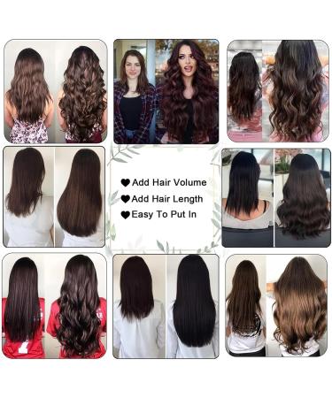 Hair Extensions Dark Brown Clip in Hair Extensions Real Human Hair 100% Remy Human Hair Clip in Extensions Straight Double Weft for Full Head #2 Brown Natural Human Hair(18inches 240g) 18inches 240g - Buy Online on GoSupps.com
