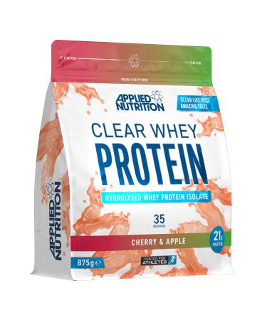 Applied Nutrition Clear Whey Isolate - Whey Protein Isolate Refreshing High Protein Powder Fruit Juice Style Flavours (Cherry & Apple) (875g - 35 Servings) Cherry & Apple 35 Servings (Pack of 1)