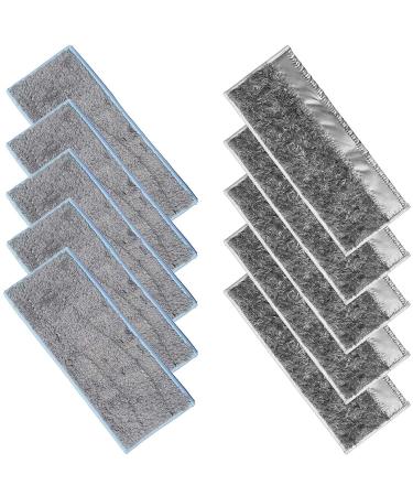 Bainiao 10 Pack Washable Mopping Pads for M6 Robot Mop 5 Wet and 5 Dry Mopping Pads