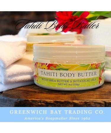 Greenwich Bay Trading Destination Body Butter 8oz | Luxurious Moisturizing Cream | Enriched with Shea Butter & Essential Oils for Deep Hydration | Perfect for Dry Skin | Travel-Friendly Tahiti - Buy Online on GoSupps.com