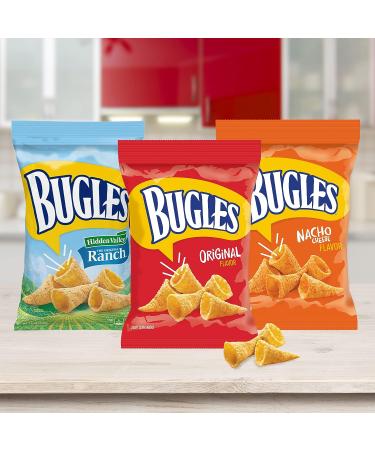 Bugles Original Flavor Crispy Corn Snacks 8.75 oz - Snack Bag - Buy Online on GoSupps.com