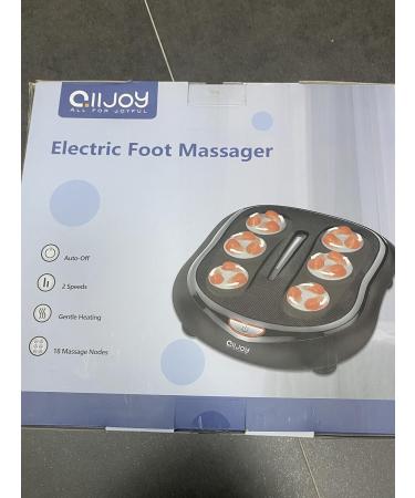 Alljoy Shiatsu Foot Massager with Warmth - Electrical Device for Plantar Fasciitis Relief 18 Kneading Heads & Circulatory Stimulator - International Shipping Available - Buy Online on GoSupps.com