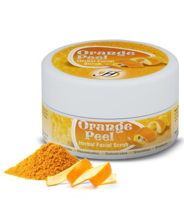 Orange Peel Herbal Facial Scrub - Natural Citrus Exfoliants for Gentle Skin Cleansing and Rejuvenation - Suitable for All Skin Types | 5.30 oz