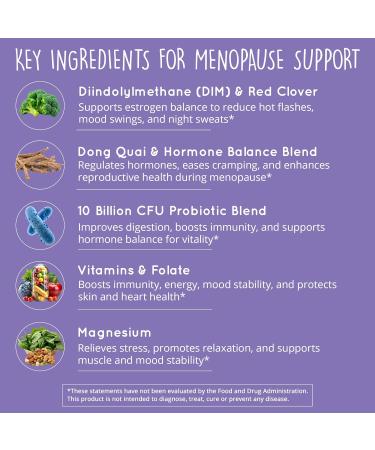 Happy Healthy Hippie Menopause Supplements for Women Estrogen Metabolism & Hormone Balance Support 60 Capsules - Buy Online on GoSupps.com