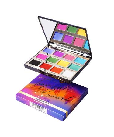 Narrative Cosmetics Tropical Sunset Eyeshadow Palette - 12 Highly Pigmented Colors | Professional Talc-Free Eye Makeup - Buy Online on GoSupps.com