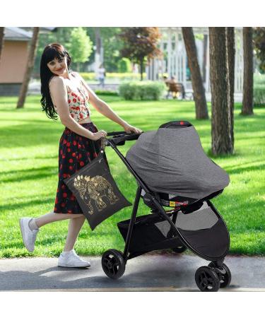 JUMBEAR Tribal Elephant Indain Vintage Black Wet Dry Bags Sets Waterproof Reusable Travel Beach Baby Cloth Diaper Wet Dry Bags Organizer with Two Zippered Pockets for Swimsuit and Gym 2PCS - Buy Online on GoSupps.com