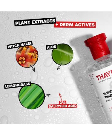 Thayers Blemish Clearing Salicylic Acid and Witch Hazel Acne Face Toner 12 fl oz THAYERS Witch Hazel Blemish Toner 12 OZ - Buy Online on GoSupps.com