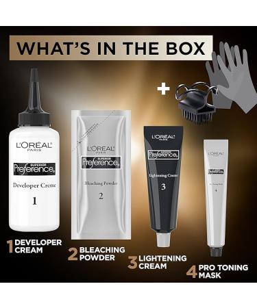 L'Oreal Paris Superior Preference Balayage Kit Hair Dye for At-Home Highlighting with Pro Toning Mask Light to Dark Blonde 1 Kit - Buy Online on GoSupps.com