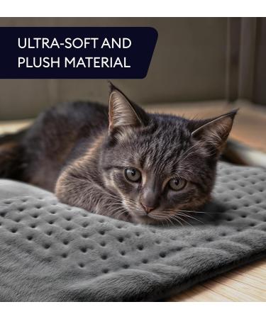 GENIANI Heating Pad for Back Pain - 2X-Large 18"x26" - Tabby Gray - Buy Online on GoSupps.com