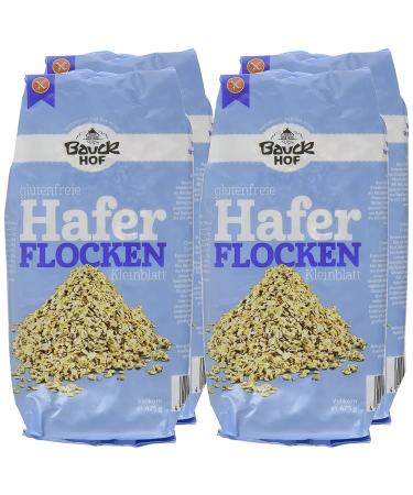 Bauck Bauckhof Gluten-Free Small Oat Sheets (4 x 475g) - Organic