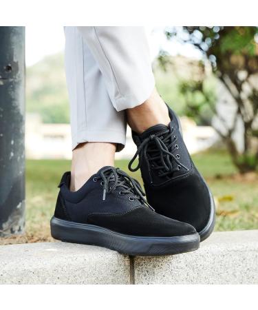 OrthoComfoot Men's Fashion Sneakers | Arch Support Shoes for Plantar Fasciitis | Orthopedic Casual Shoes for Achilles Tendonitis | Flat Feet Relief | 10 W1-Black - Buy Online on GoSupps.com