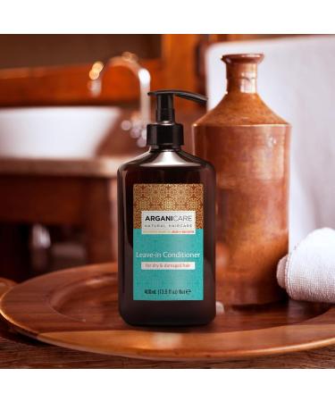 Arganicare | Argan Range | PROTECTIVE MOISTURIZING CARE WITHOUT RINSING | With Organic Argan Oil | Dry and damaged hair | Strengthens hair | Suppleness & Shine | Provides Strength and Manageability | 400mL - Buy Online on GoSupps.com