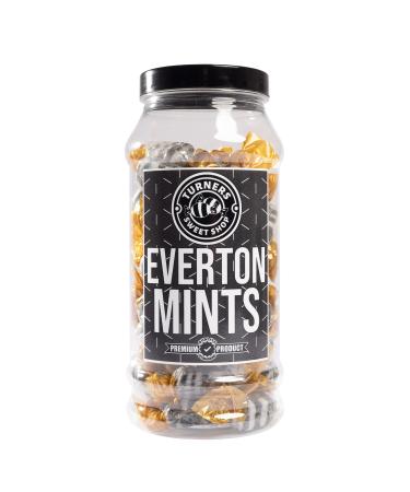 Everton Mints - 400g by Turners Sweet Shop Traditional Retro Gift Jar Classic Original Pick & Mix Sweets Quality Confectionary Fantastic Gifts for Him Her or Them